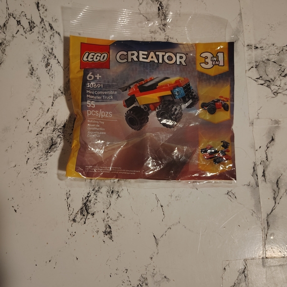 LEGO Creator 3-in-1 Monster Truck - Red, Black, and Yellow - Picture 4 of 5